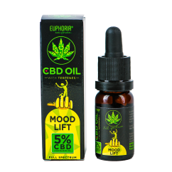 Euphoria CBD Oil 5% cu terpene 10 ml, 500 mg - Mood Lift
