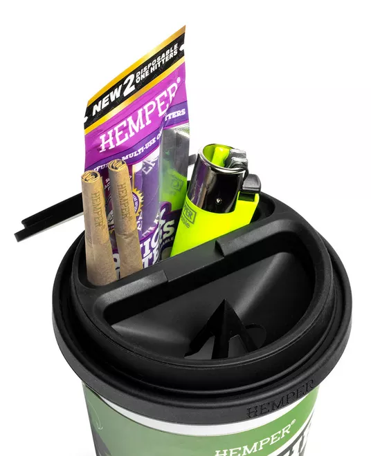 HEMPER Cache Cup Scrumieră fără fum - alb