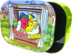 Best Buds Tavă de rulare în cutie subțire cu depozitare, banană căpșuni