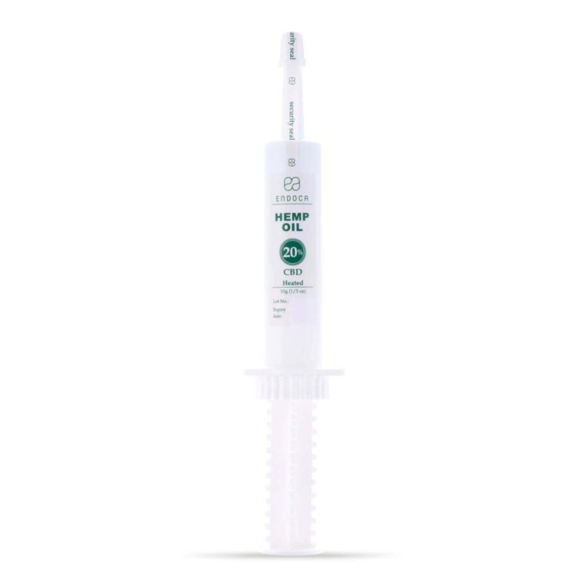 Endoca Extrait d'huile de chanvre 2000 mg CBD (20%), seringue de 10 g
