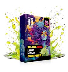 Heavens Haze 10-OH-HHC Gummies Lime Hampa, 10 st x 40 mg, 400 mg 10-OH-HHC