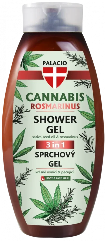 Gel de duș Palacio Cannabis Rosmarinus 500 ml