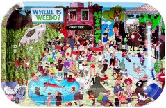 Best Buds Wo ist Weedo? Metall-Rolltablett Medium, 17x28 cm