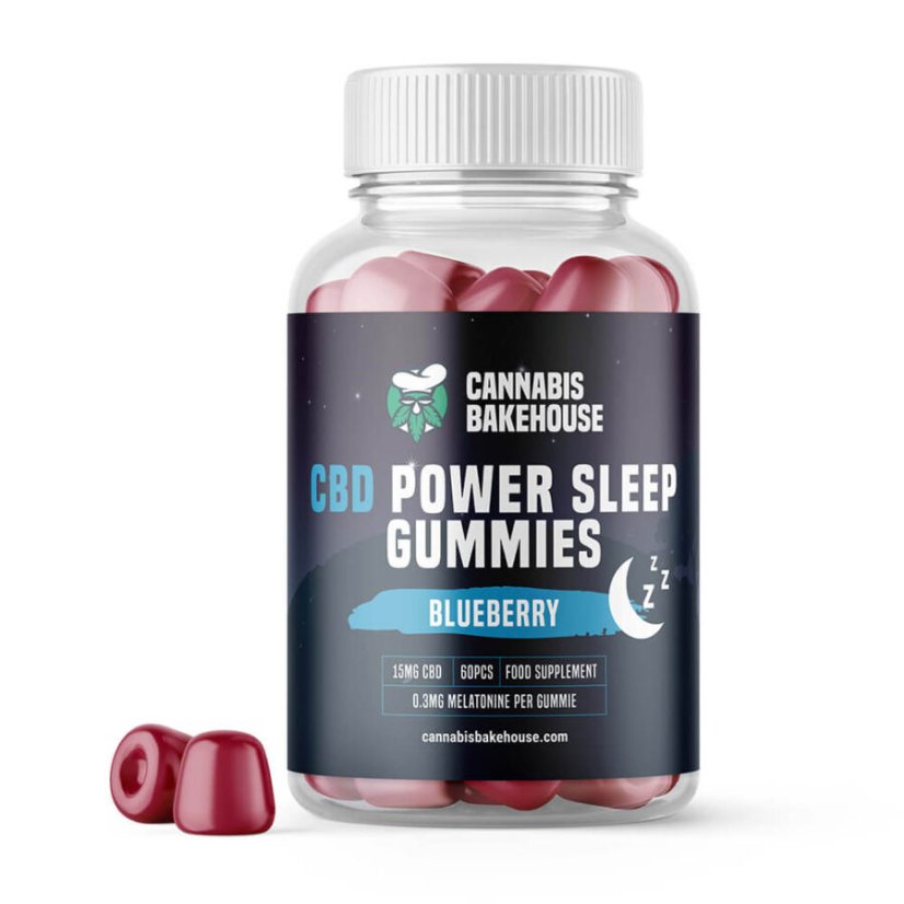 Cannabis Bakehouse CBD Gummies + Melatonina - Moc snu, 900 mg (60 szt. x 15 mg) CBD, 125 g