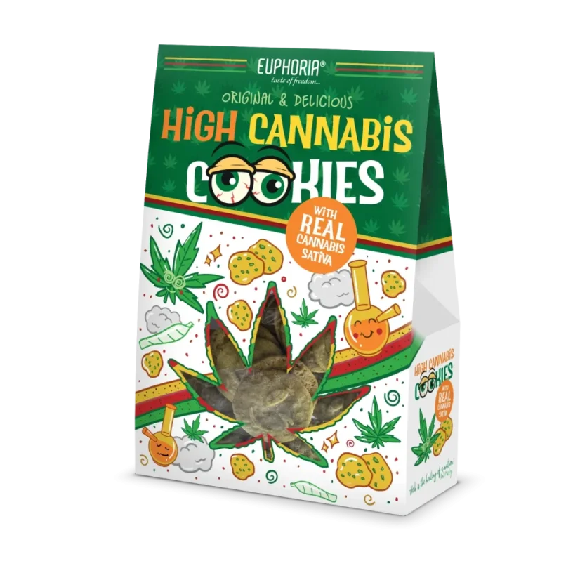 Euphoria cereální konopné sušenky s Cannabis Sativa L, 100 g