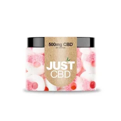 JustCBD Gummies melionų žiedai 250 mg – 3000 mg CBD
