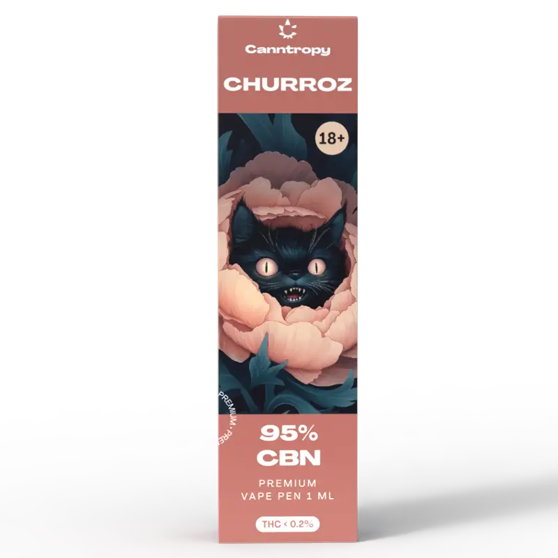 Canntropy CBN Vape Pen Churroz, 1ml, 95% CBN - Display Box 10 kom