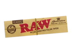 RAW Klassiek Meesterwerk Kingsize slank Papieren met voorverpakt filters