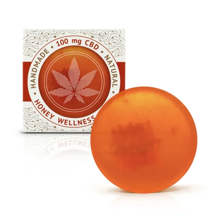 Cannaline Honey Wellness CBD ručně vyráběné mýdlo, 100 mg CBD