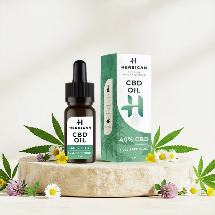 Herbican Ulei CBD spectru complet, 40%, 10 ml