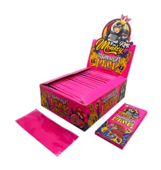 Monkey King KS Papéis de seda de celulose transparente rosa, 1 livreto