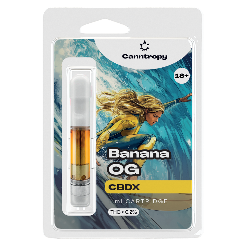 Canntropy CBDX Cartridge Banana OG, 10% CBDX, 1 ml