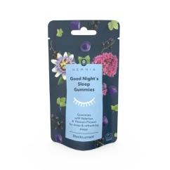 Hemnia Gut Night's Schlafgummis Schwarze Johannisbeere mit Baldrian und Passionsblume, 15 Stk