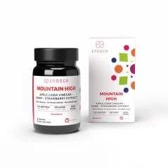 Endoca Gommes CBD « Mountain High », 300 mg de CBD, arôme fraise, 30 pièces, 60 g