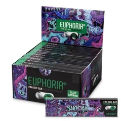 Euphoria Citrónové papieriky Kingsize Slim Psychedelic + filtre, 32 cigariet + 32 filtračných koncoviek