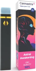 Cannastra CBC ühekordne Vape Pen Astral Awakening, CBC 98% kvaliteet, 1 ml