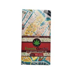 Euphoria Mørk hampchokolade med kort over caféer - Amsterdam 80 g