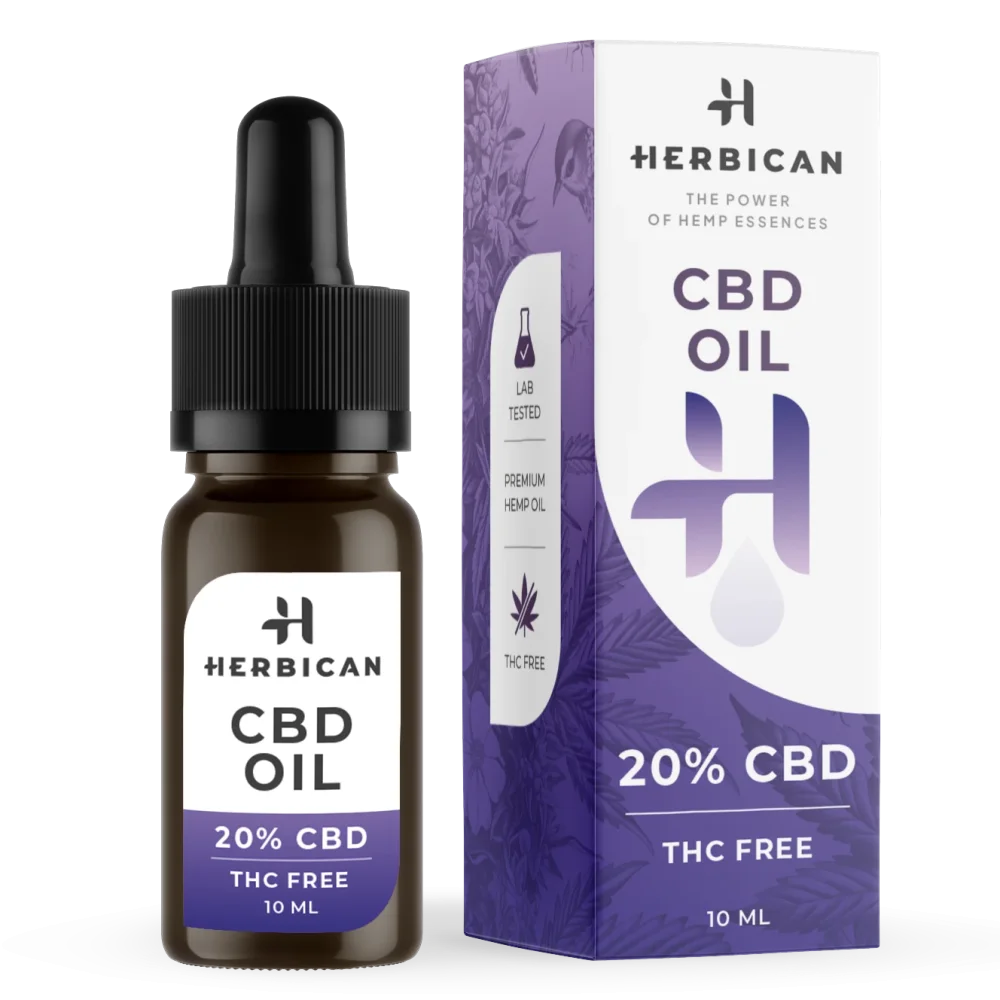 Herbican CBD Oil THC Free, 20%, 10 ml