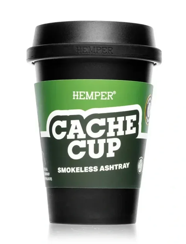 HEMPER Cache Cup Scrumieră fără fum - negru