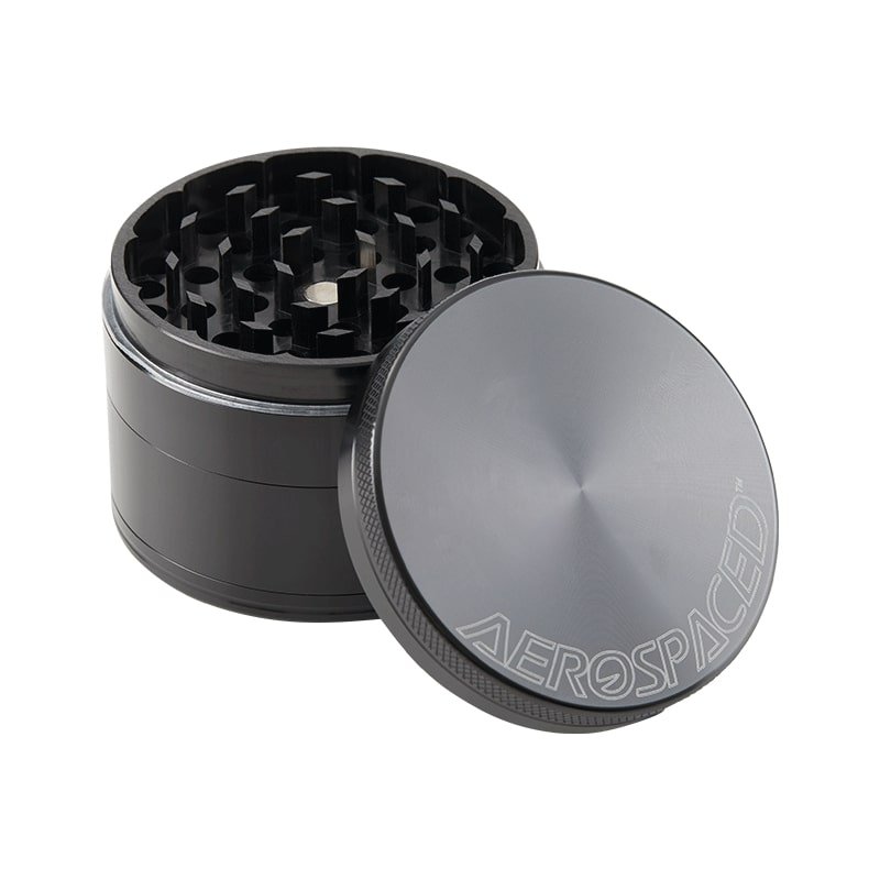 Aerospaced 4-częściowy Rozdrabniacz, 63 mm - Czarny