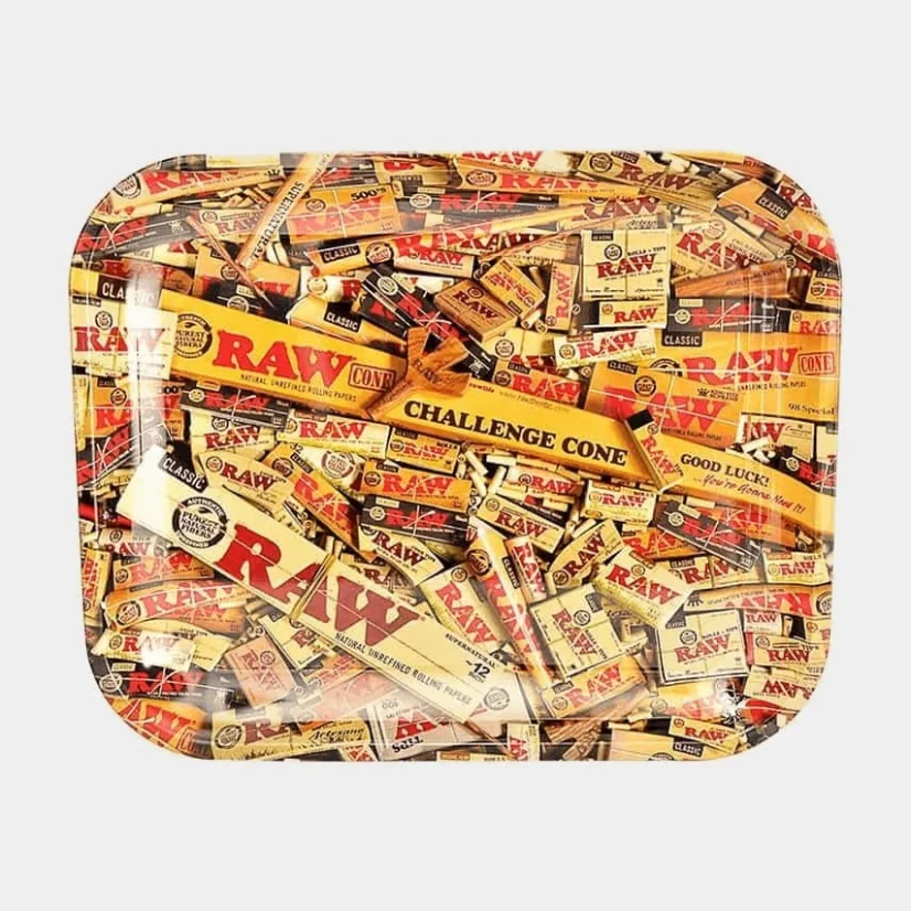 RAW – Mixed Products Large Metal Rolling Tray