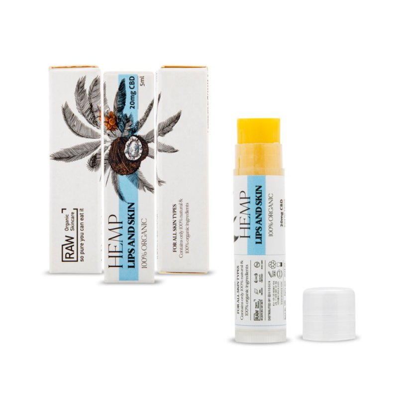 Endoca Balsam pentru buze și piele 20 mg CBD, 5 ml