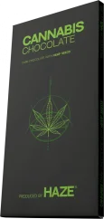 HaZe Cannabis Dark Chocolate mit Hanfsamen - Karton (15 Riegel)