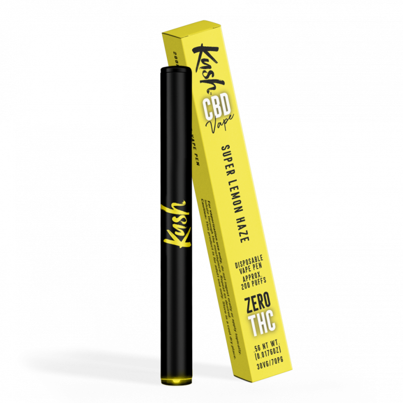 Kush CBD Vape Pen - SUPER LEMON HAZE, 200 mg CBD, 0,5 g