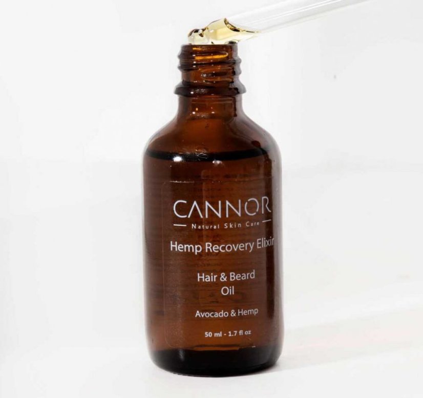 Cannor Maitinantis ir Raminantis Eliksyras – Plaukai ir Barzda Alyva, 30 ml