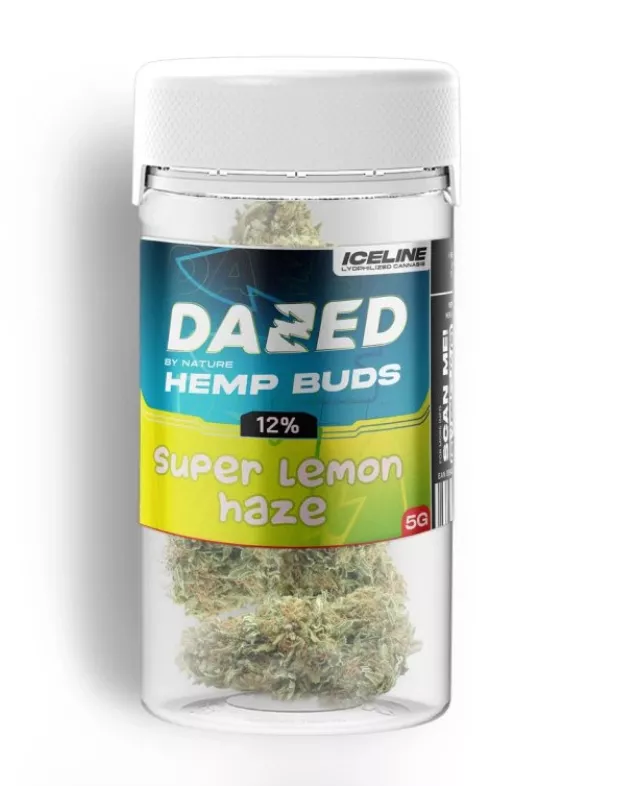 Czech CBD DAZED конопено цвете Super Lemon, 12 % DAZED есенция, 1 g - 1000 g