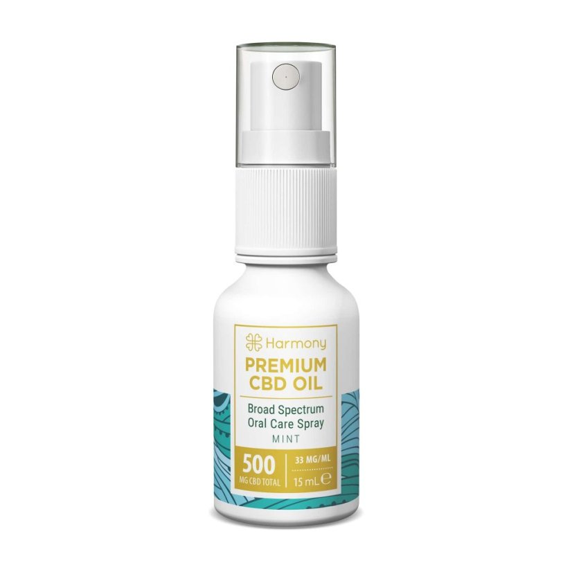 Harmony CBD Spray Munvård 500 mg, 15 ml, Mint