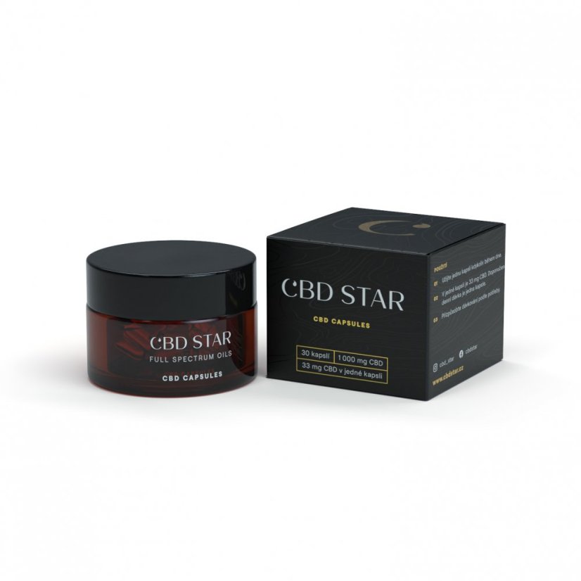 CBD Star - Hanf CBD Kapseln 10%, 1000 mg, 30x33 mg, (90 g)