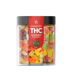 CanaPuff THC+ Gummies Raspberry, THC λιγότερο από 0,2 %, 10 - 50 τμχ