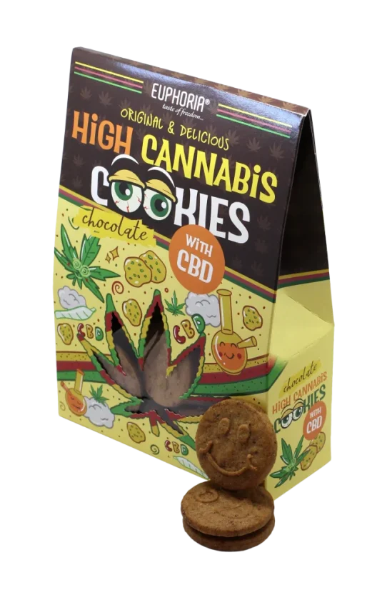 Euphoria High Cannabis Chocholate бисквити с CBD, 100гр