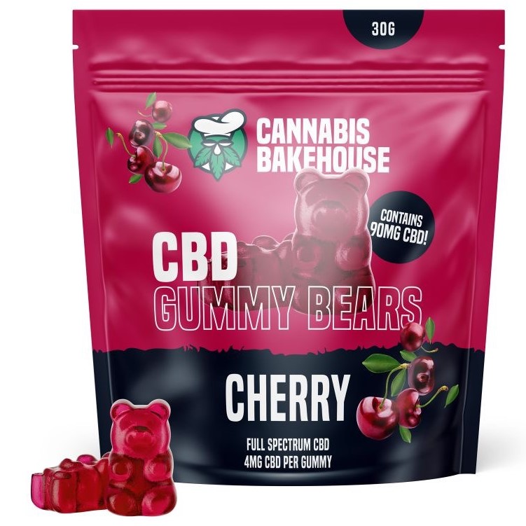 Cannabis Bakehouse CBD Fruchtgummis Kirsche, 22 Stk. x 4 mg CBD, 30 g