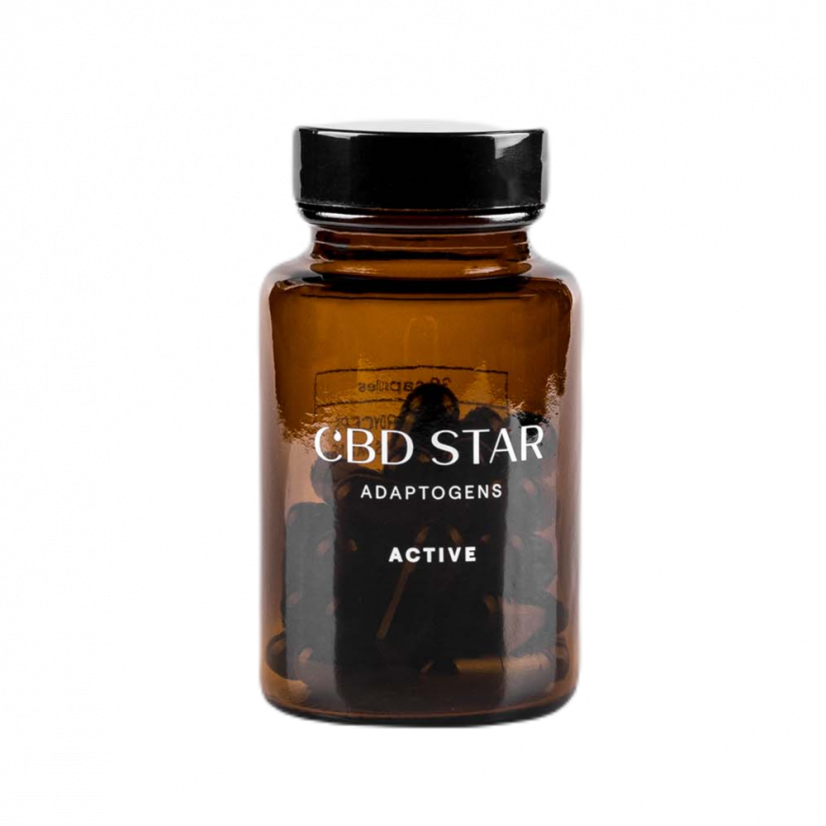 CBD Star Léčivé houby s CBD - Aktivní adaptogeny, 30 kapslí