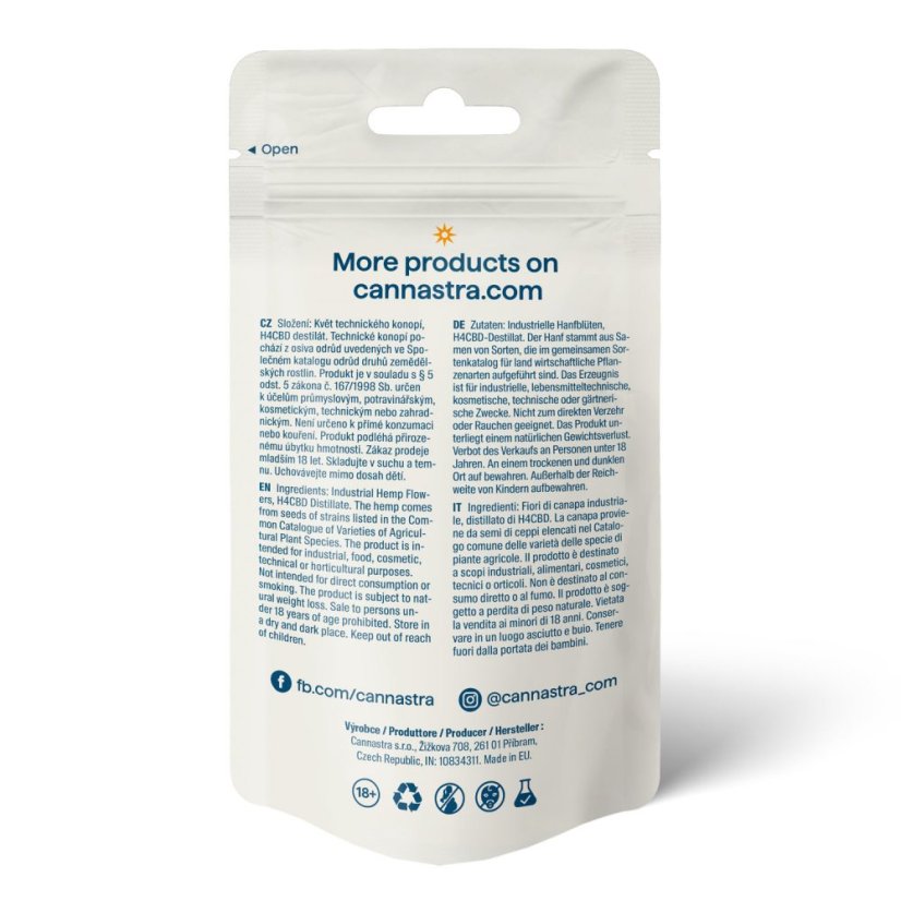 Cannastra H4CBD Blume Cloud Giant (Blueberry) 40%, 1 g - 100 g