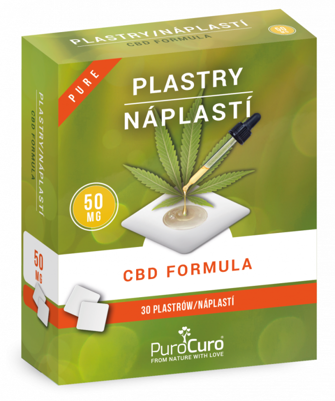 PuroCuro Hanf CBD Pflaster 30 Stück x 50 mg, 1500 mg, (25 g)