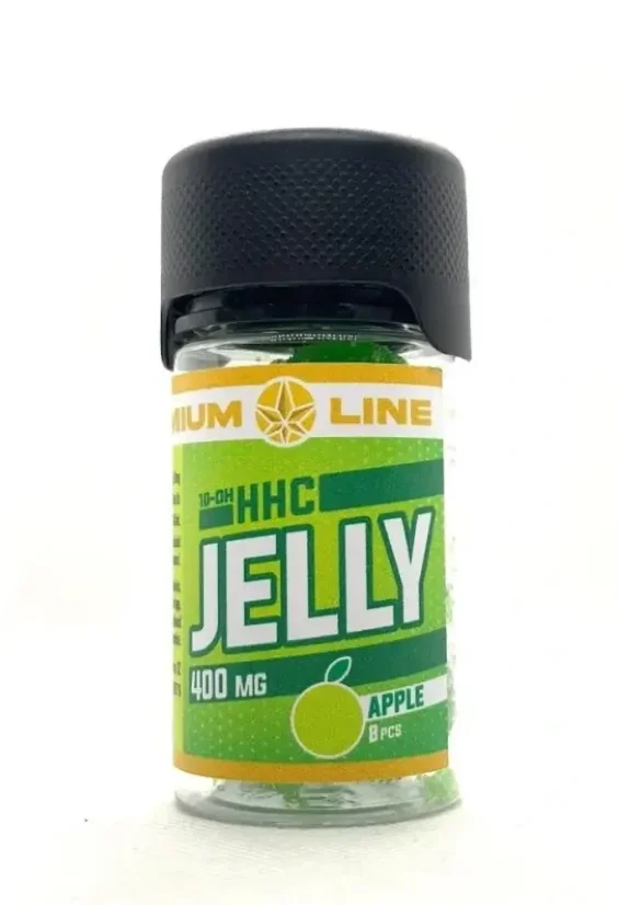 Czech CBD 10-OH-HHC Jelly Green Apple, Premium line, 400 mg, 8 buc.