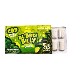 Konopí Bubbly Billy Máta peprná guma bez THC, 17mg CBD