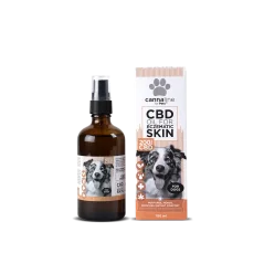 Cannaline Huile de CBD pour la peau eczémateuse des chiens, CBD 200 mg, 100 ml