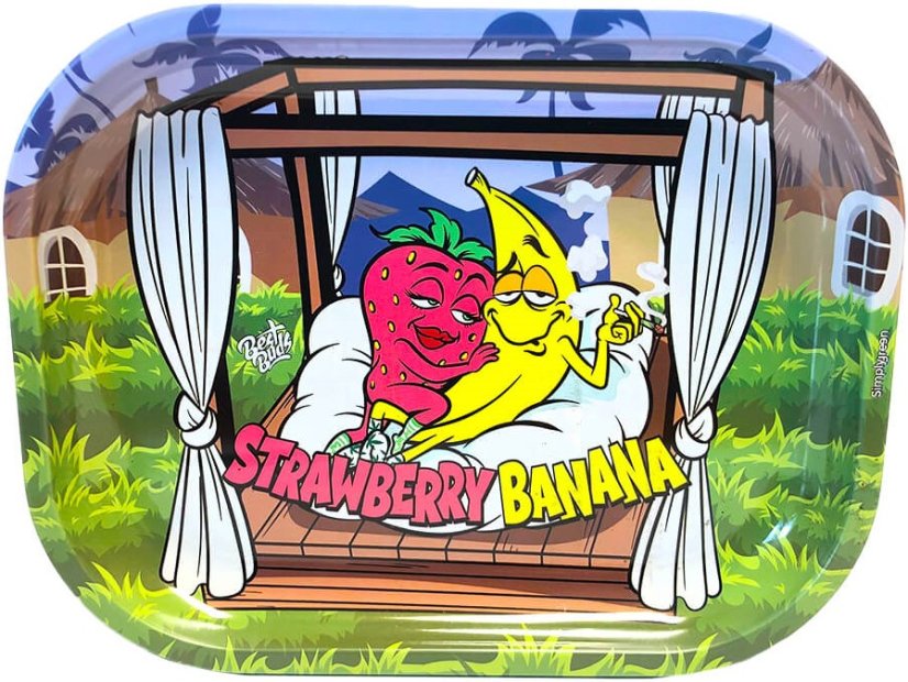 Best Buds Tunn låda rullbricka med förvaring, jordgubbsbanan