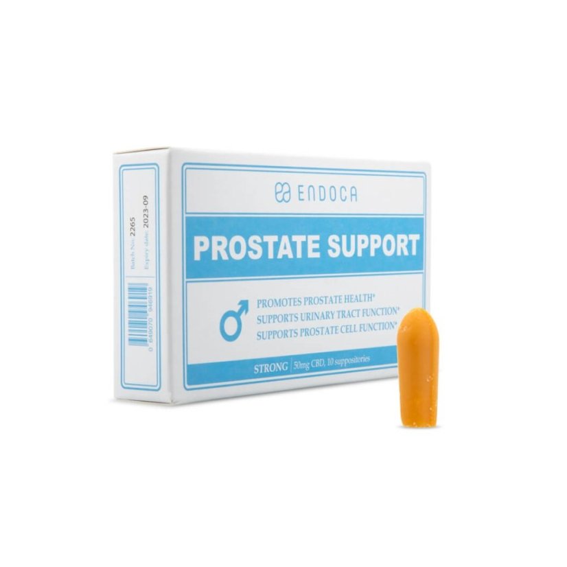 Endoca Suppositoires pour le soutien de la prostate 500 mg de CBD, 10 pièces