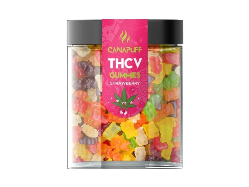 CanaPuff THCV Gummies Erdbeere, 10 - 50 Stück