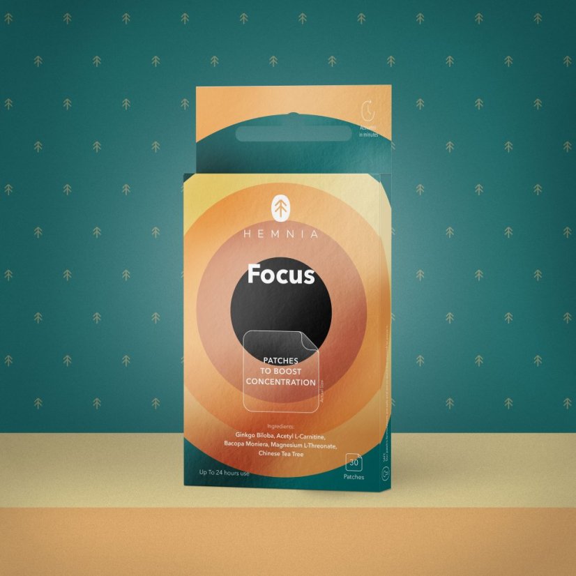 Hemnia Focus - Konzentrationsunterstützungspflaster, 30 Stk