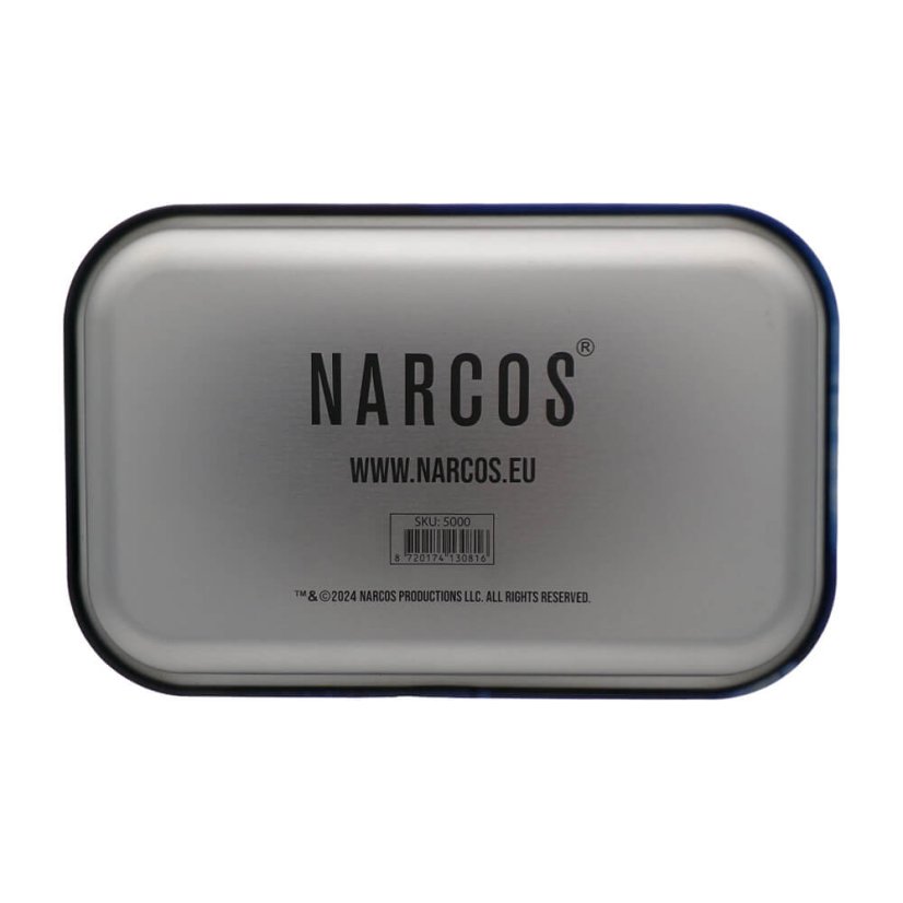 Narcos Bandeja metálica para liar Pablo Edition, mediana, 17,5 x 27,5 cm