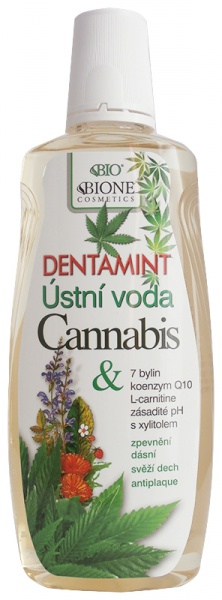 Bione DENTAMINT - Mundwasser CANNABIS, 500 ml