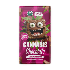 Cannabis Bakehouse Barra de chocolate ao leite com sementes de cânhamo, White Widow, 1 unidade, 80 g