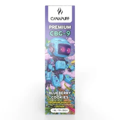 CanaPuff CBG9 Jednorazowy waporyzator Blueberry Cookie, CBG9 79%, 1 ml