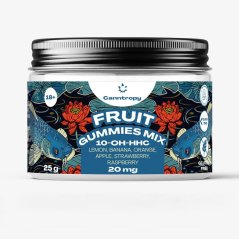 Canntropy 10-OH-HHC Fruit Gummies Mix, 10 τμχ x 2 mg, 20 mg 10-OH-HHC, 25 g